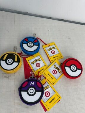 Pokèmon x target pokèball bag charm set.